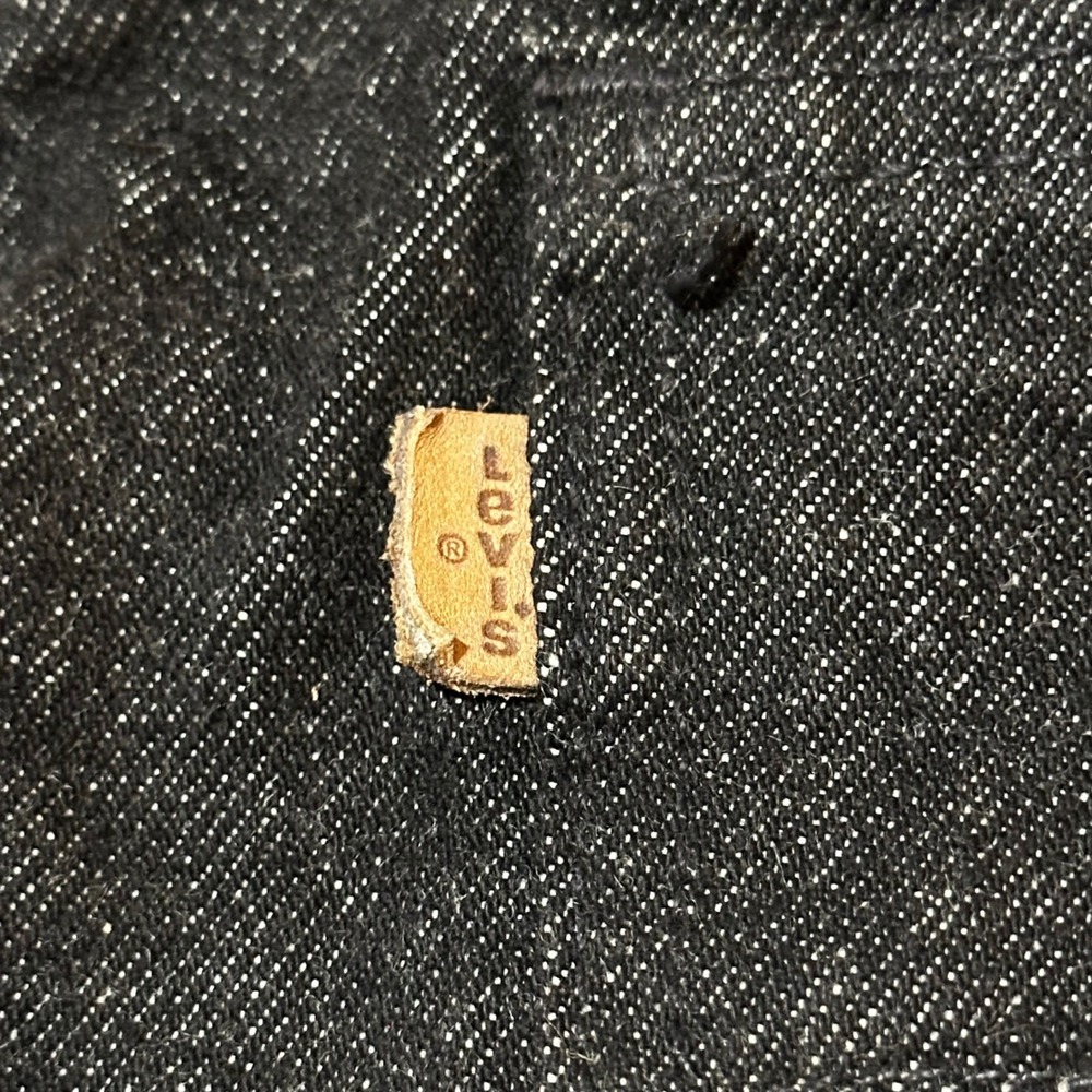NWT Vtg 90s Levis 540 Black Jeans 36x30 USA Brown Tab Leather Patch DEADSTOCK - Picture 4 of 16
